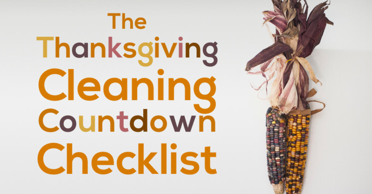A Thanksgiving Cleaning Checklist | COIT